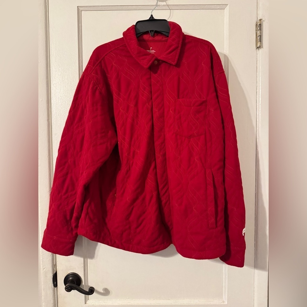 Fabletics The Quilted Flannel Shirt Jacket Sz XL - Picture 6 of 8
